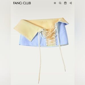 Fanci Club Outer Haven Lace-Up Mini Skirt in size Medium. Worn once.